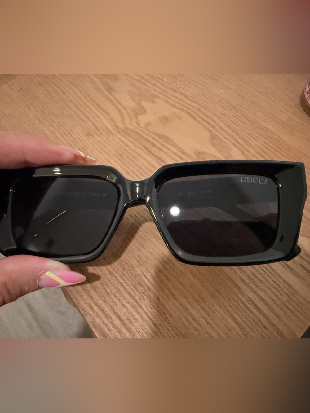Women’s Black Rectangular Sunglasses